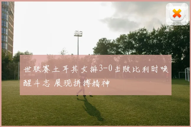 世联赛土耳其女排3-0击败比利时唤醒斗志 展现拼搏精神